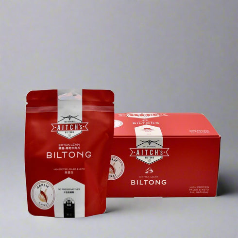 Aitch's Garlic & Chilli Extra Lean Biltong (10Pcs)